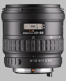 image of the Pentax 20-35mm f/4 AL SMC P-FA lens