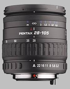 image of the Pentax 28-105mm f/3.2-4.5 AL IF SMC P-FA lens