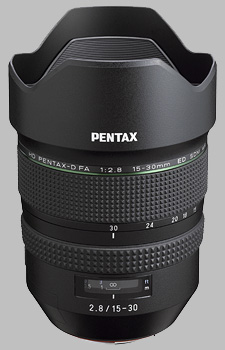 image of the Pentax 15-30mm f/2.8 ED D FA HD SDM WR lens