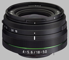 image of the Pentax 18-50mm f/4-5.6 DC WR RE HD DA lens