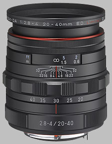 image of the Pentax 20-40mm f/2.8-4 ED Limited DC WR HD DA lens