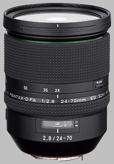 image of the Pentax 24-70mm f/2.8 ED D FA HD SDM WR lens