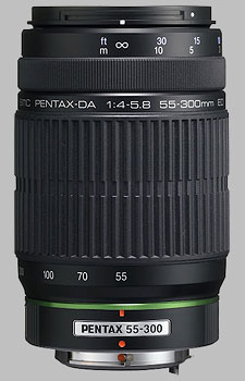 image of the Pentax 55-300mm f/4-5.8 ED SMC DA lens