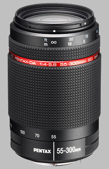 image of the Pentax 55-300mm f/4-5.8 ED WR HD DA lens