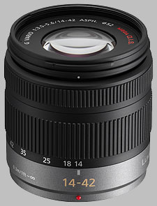 image of the Panasonic 14-42mm f/3.5-5.6 ASPH MEGA OIS LUMIX G VARIO lens
