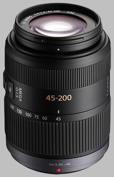 image of the Panasonic 45-200mm f/4-5.6 MEGA OIS LUMIX G VARIO lens