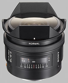 image of the Sony 16mm f/2.8 Fisheye SAL-16F28 lens