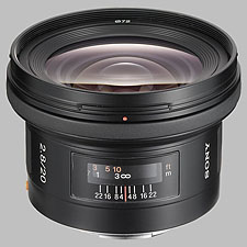 image of the Sony 20mm f/2.8 SAL-20F28 lens