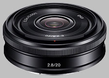 image of the Sony E 20mm f/2.8 SEL20F28 lens
