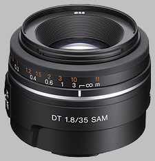 image of the Sony 35mm f/1.8 DT SAM SAL35F18 lens