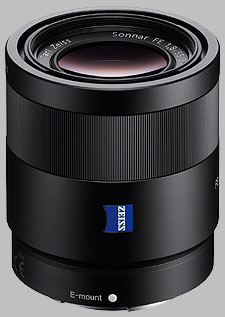 image of the Sony FE 55mm f/1.8 ZA Carl Zeiss Sonnar T* SEL55F18Z lens