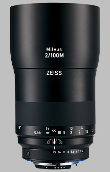 image of the Zeiss 100mm f/2 Macro Milvus 2/100M lens