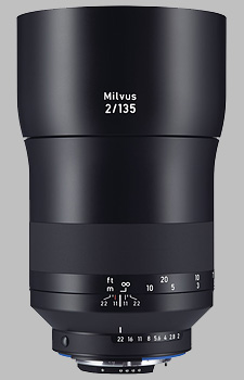 image of the Zeiss 135mm f/2 Milvus 2/135 lens