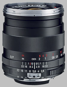 image of the Carl Zeiss 25mm f/2.8 Distagon T* 2.8/25 lens