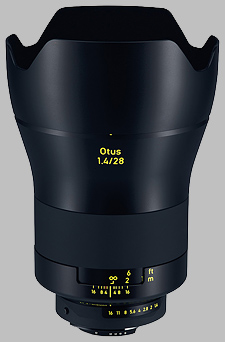 image of the Zeiss 28mm f/1.4 Otus 1.4/28 lens
