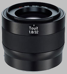 image of the Zeiss 32mm f/1.8 Touit 1.8/32 lens