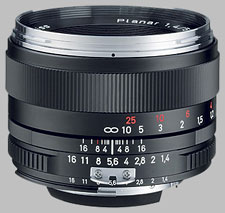 image of the Carl Zeiss 50mm f/1.4 Planar T* 1.4/50 lens