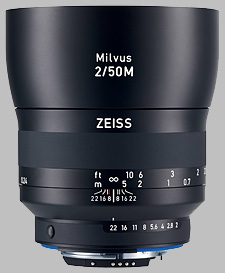 image of the Zeiss 50mm f/2 Macro Milvus 2/50M lens