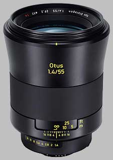 image of the Zeiss 55mm f/1.4 Otus 1.4/55 lens