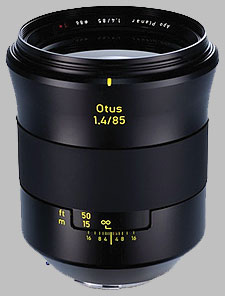 image of the Zeiss 85mm f/1.4 Otus 1.4/85 lens